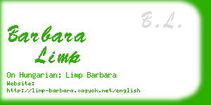 barbara limp business card